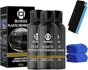 3Pcs Lakiso Plastic Revitalizing Coating Agent,Ouhoe Plastic Refreshing,Nano Plastic Refreshing Coating, Plastic Parts Refurbish Agent for Car