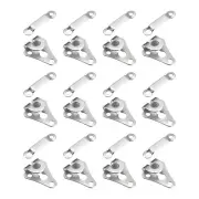 12Set Stainless Steel Sewing Hooks and Eyes Closure Set (14x18mm, Silver)
