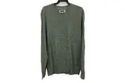 Jeanswest Blake Sage Green Thin V-Neck Knit Sweater Mens Size Large NEW