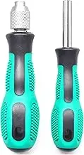 SKZIRI 1/4 Hex Screwdriver Bit Holder Handle 2PCS, Hex Screwdriver Bit Handle Holder Set with 1 Quick Change Handle and 1 Magnetic Screwdriver Bit Holder Handle