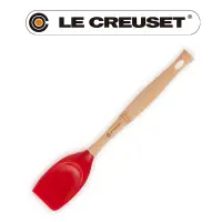 在飛比找PChome24h購物優惠-LE CREUSET-耐熱矽膠V鏟杓 (櫻桃紅)