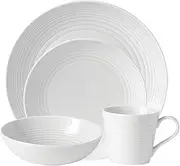 Gordon Ramsay Maze 4 Piece Place Setting, (Service for 1),White