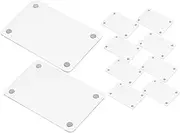 Alipis 12pcs Acrylic Magnetic Photo Frame Double-sided Mini Frames for Refrigerator Magnetic Picture Holders Versatile Artwork Display