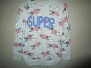 Girls Peter Alexander Jnr Sesame Street Super Grover pyjama top Size 8