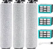 6-Pack 3831 Vacuum Cleaner Brush Roll+ Filter Replacement Parts for Bissell Cros