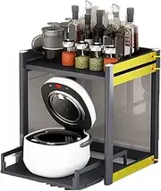 Storage Shelf Kitchen Electric Rice Cooker Storage Rack, Pull-Out Multifunctional Household Microwave Oven Pot Rack, Universal Small Storage Rack Storage Shelf Rack (Color : B)