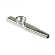 Diaphragm Mouth Flute Harmonica Party Kazoo Ukulele Guitar Partner Flute Silver