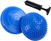 CampTeck U7248 Hedgehog Balance Pods, Half Dome Spiky Balance Balls, Balance Training Equipment with Hand Pump - 2 pack - Blue