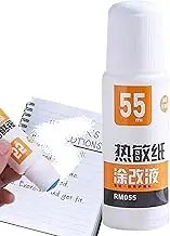 Paper Correction Liquid, 55ml Correction Liquid for Thermal Sensitive Paper, Privacy Protection Artifact Handwriting Elimination Eraser for Boys Men Youth