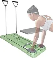 Portable Pilates Reformer,Reformer Pilates Machine,Pilates Board at Home,Trainer Abdominal Pilates Board,Automatic Rebound Core Workout Tool for Exercising Core Strength,Gluteus Maximus