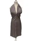 Yes saint laurent Silk Halter Neck Blouse Top Sleeveless Open Back Size:38 NWT