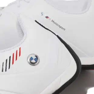 Puma 賽車鞋 BMW MMS A3ROCAT 男鞋 白 黑 皮革 休閒鞋 30730502