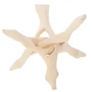 Wooden Tripod Stand Abalone Shell Support Stand Decorative Bowl Display Rack
