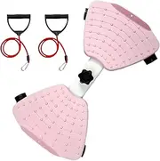 Exercise Twist Board | Waist Twisting Machine with Resistance Bands | Anti-Slip Trainer Space-Saving Quiet Full-Body Fitness Equipment for Home, Gym, Traveling
