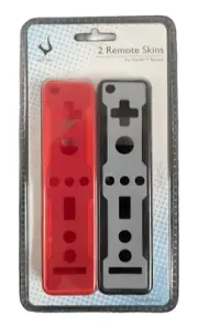 Verge 2 Remote Wii Controller Skins (Red and Black) New Sealed