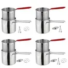 Deep Frying Pot Multipurpose French Fries Pot for Cooking Onion Rings Baking