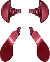 4Pcs Back Paddles for PS5 DualSense Edge Controller, Replacement Rear Paddles for PS5 Edge Controller Rear Parts,Interchangeable Metal Rear for PS5 Edge Controller (Red)
