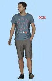 Resin 1:24 1:43 1:64 1:87 Grey Shirt Walking Man Painted Figure Scene Props Toys