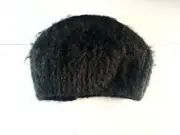 Women’s Fuzzy Black Winter toboggan