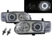 Space Gear L400 98-07 LED Halo W/ Corner Lamp Headlight CH for Mitsubishi RHD