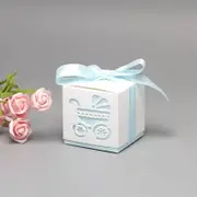 Blue Pram Baby Shower Favour Boxes 10pk
