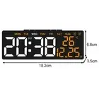 Multifunction Alarm Clock with Temperature Date Display and Dimming Feature