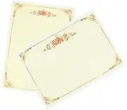 TEHAUX A4 Certificate Paper 21x29cm 100 Pcs Border for Printing Personalization