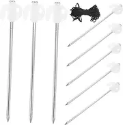 BESTonZON 1 Set Fluorescent Tent Stakes Set Durable Tent Pegs for Camping Hiking Outdoor Use Easy to Store Canopies Against Wind