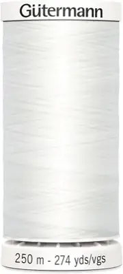 Gutermann Sew-All Thread 274Yd, Nu White