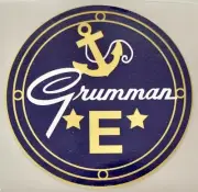 WWII Navy "E" Award Vinyl Decal, Grumman Plane WWII Home Front Aviation DEC-0161