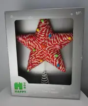 H For Happy Yarn Star Tree Topper