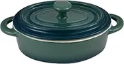 BERGNER - Set of 4 Stoneware Mini Pans - Includes Green E Xcalibur Lid - Oven Safe -
