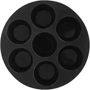 GRIRIW 7holes Silicone Cake Baking Mould Food-Grade Flexible Pan for Cakes and Desserts Easy to Clean for Home and Shop Baking Compatible with Air Fryer