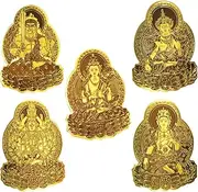 HEATSHAKING 5pcs Rabbit Year Amulet Phone Stickers Decorative Stickers for Year Celebrations Versatile Home Protection Safe and Secure Material for Personal Style