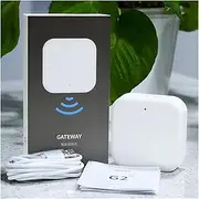 Smart Lock, Tuya Smart Door Lock Fingerprint Locks App Control Biometric Fingerprint Password Household Handle Lock Gateway,for Bedroom Hotel Office Apartment(Ttlock Gateway) FANDIAO