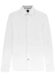 Boss Piqué Cotton Shirt - White - 42 (C16.5 / XL) 42 (C16.5 / XL)