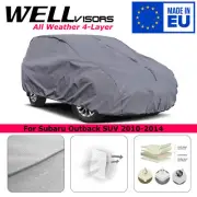 WELLvisors Water Resistant Car Cover 3-6898635SV For 10-2014 Subaru Outback SUV (for: Subaru)