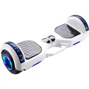 ACA Self Balancing Electric Scooter Kids Flash Wheel Hoverboard Skateboard White