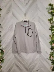 RLX Ralph Lauren Golf Driver Pullover Sweatshirt Size XL Heathered Gray