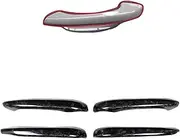 Compatible for Porsche Macan 2014-2023 Real Carbon Fiber Door Handle Cover Car Protect Decoration Accessories Styling Stickers Trim(Forged Carbon Without Holes)