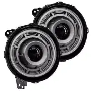Oracle Jeep Wrangler JL Oculus Bi-LED Projector Headlights- Graphite Metallic -
