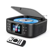 Bluetooth CD Player Portable,Desktop Boombox CD Player with HC030 Black