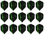 5 Sets Harrows ICE Recut Standard Dart Flights - Ships w/ Tracking - Green