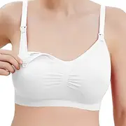 [MAIDONG] Women Maternity Pregnancy Nursing Bras - Elastic Breathable Nursing Bras | Comfortable Maternity Bra with Removable Cups for Breastfeeding