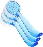 HONMEET Travel-friendly Face Brush Set 3pcs Goat Ox Horn Brushes for Gentle Cleansing Exfoliation