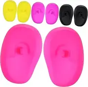 TOGEVAL Hair Dyeing Ear Covers Hairdressing Ear Caps Waterproof Lightweight Comfortable Random Color