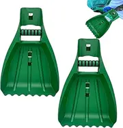 Leaf Scoops Hand Rakes | Leaves Grabber | Handheld Hazelnut Leaf Scoop | Ergonomic Gardening Tools Scooper, Cleaning Supplies for Leaves, Grass Clippings, Lawn Debris