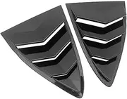 Dedicated Car Window Rear Triangular Louver DecorativeFrame Compatible For Xpeng G6 Modified Triangular Louver 2023-2024(Black)