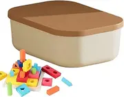 Storage Boxes with Lids | Storage Boxes for Organizing,Portable Space-Saving Bin Organizer for Food Closet Outdoor Toy Kitchen Bed Bathroom