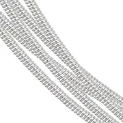 BENECREAT 1mm French Bullion Wire 17.5m, Silver Spiral Copper Wire with Storage Box for Embroidery Beading and Clothes Decoration